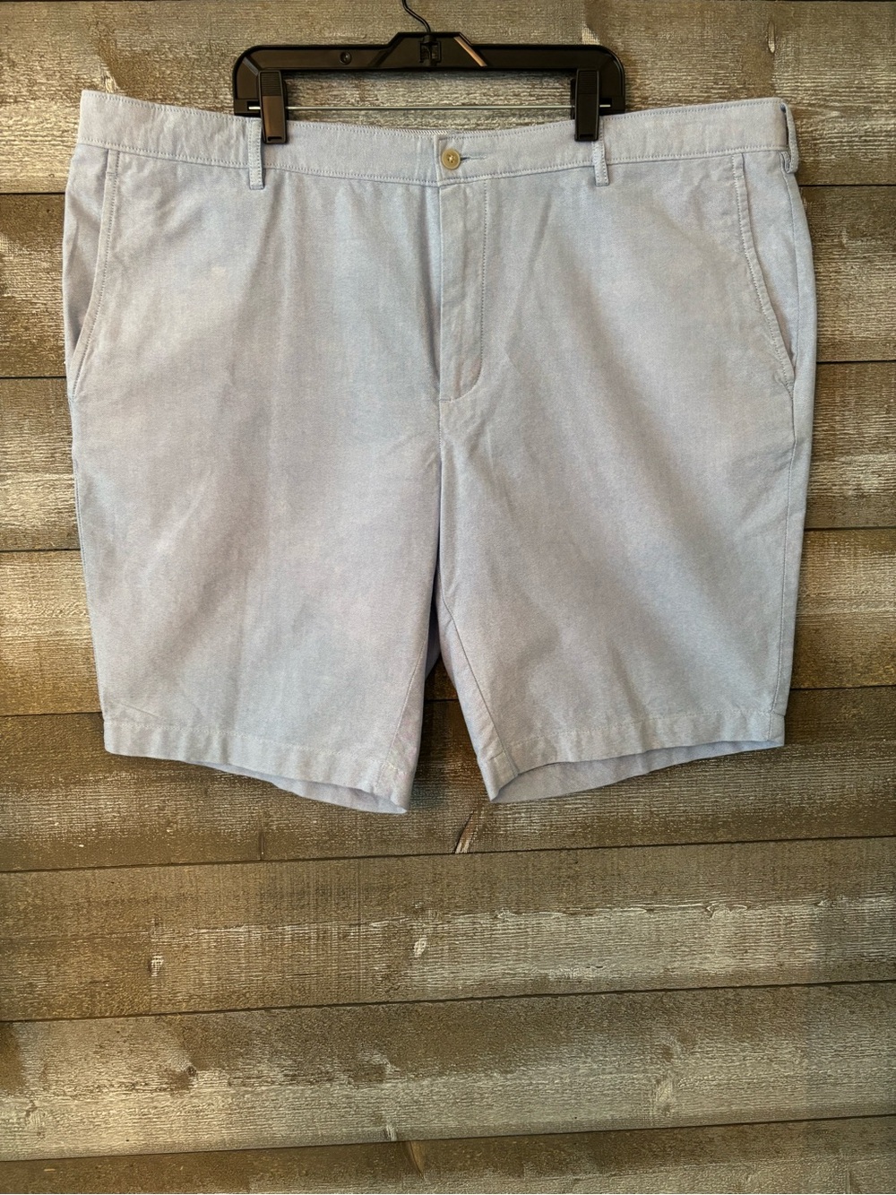 Jos. A. Bank Light Blue Flat Front Cotton Shorts